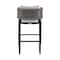 Armen Living Felicia Outdoor Patio Bar Stool in Aluminum with Gray Rope and Cushions 840254333116 - alternate 5